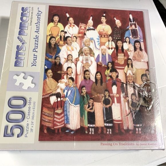 Native American PuzzleBits and Pieces 500-Piece Colorful Traditions sealed - Picture 3 of 5